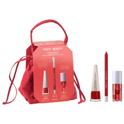 Fenty Beauty by Rihanna Cherry Mouth 3-Piece Lip Set + Pouch PRE-ORDEN