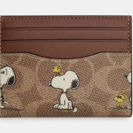 Coach X Peanuts Slim Id Card Case